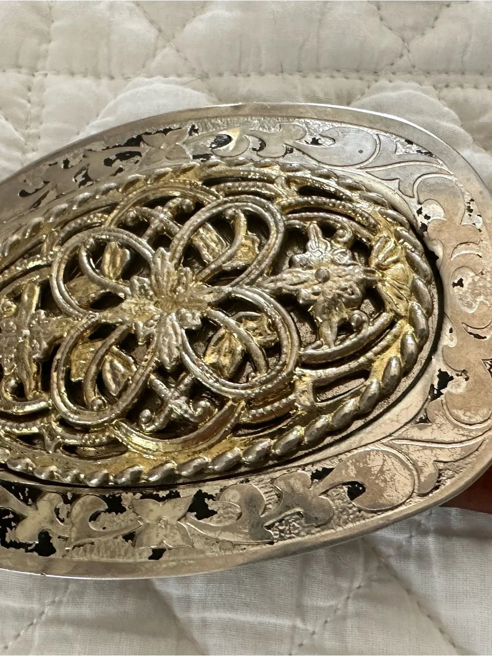 Tony Lama Vintage Western Leather Name Belt 